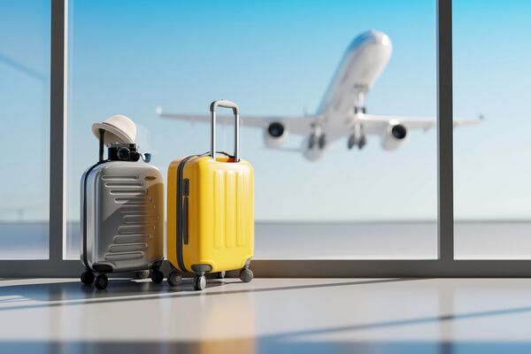 Koffer am Flughafen