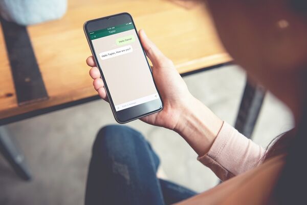 Chatverlauf bei WhatsApp